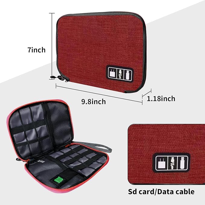 Electronics Travel Organizer, Portable Waterproof Electronic Travel Storage Bag - Image 4