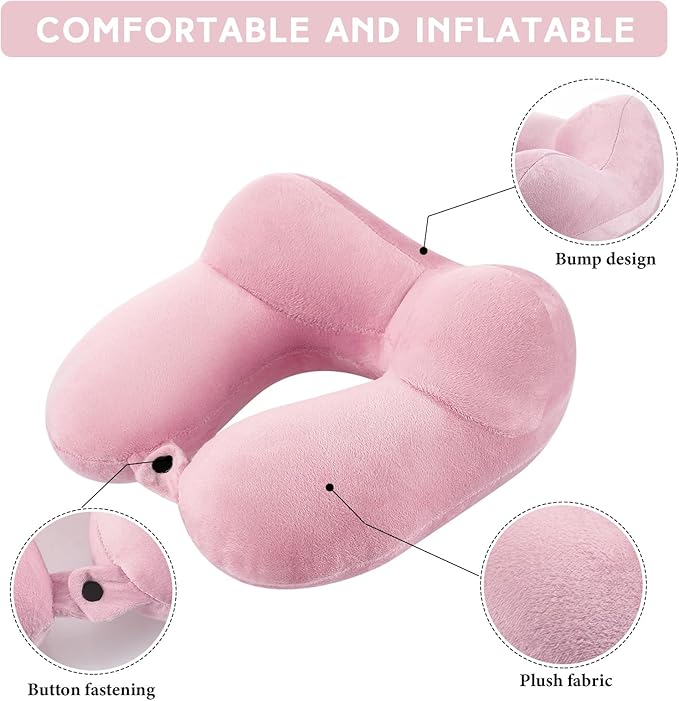 Sintuff 2 Pack Inflatable Travel Pillow - Image 3