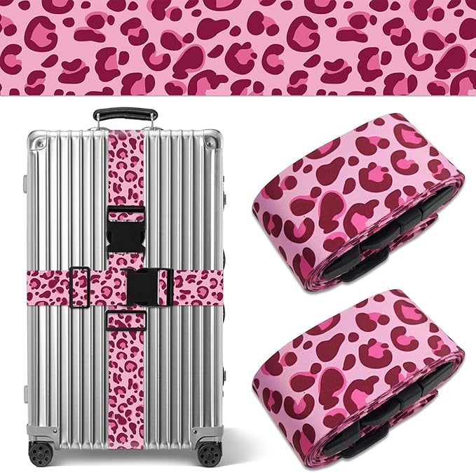 Leopard Luggage Straps for Suitcases TSA Approved, Luggage Identifiers for by Unknown
