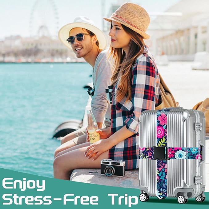 Slohif Luggage Straps for Suitcases Travel Belt Accessories Luggage Connector - Image 7