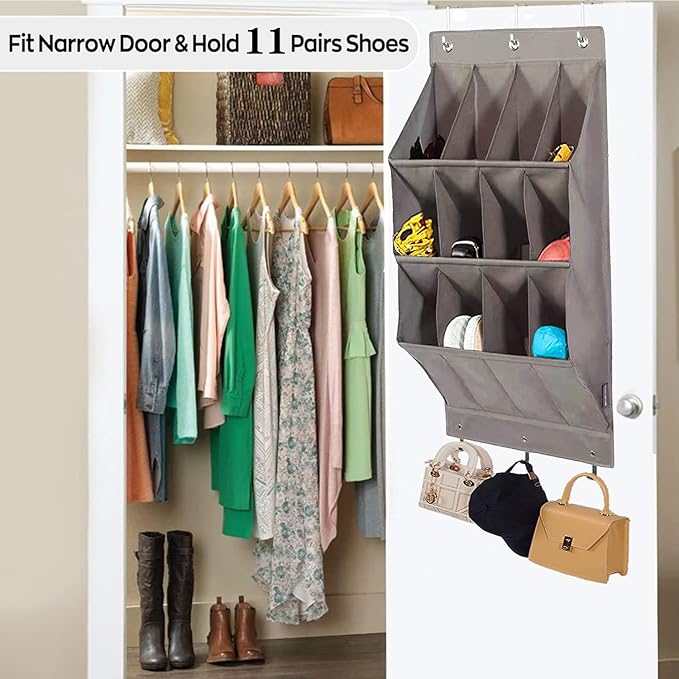 Over the Door Shoe Organizer, Oxford 600D Fabric Shoe Storage Rack - Image 6
