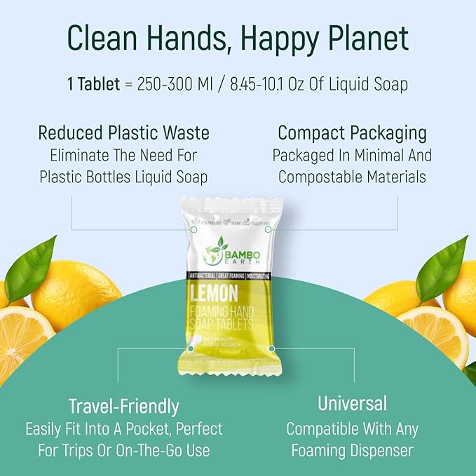 18 Pack Natural Foaming Hand Soap Tablets - Image 5