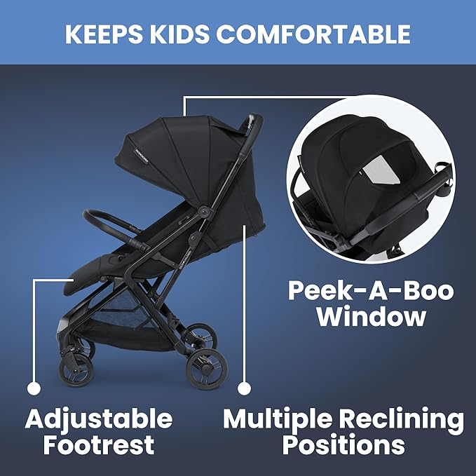 Delta Children Icon Ultra Compact Travel Stroller - Image 4