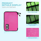 Electronics Travel Organizer, Portable Waterproof Electronic Travel Storage Bag - Image 4