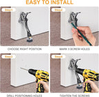 4 Packs Heavy Duty Kickdown Door Stopper, One Touch Adjustable Kickdown Door - Image 7