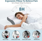 Cervical Neck Pillow for Pain Relief, Contour Memory Foam Pillows for Sleeping - Image 4