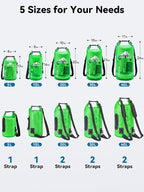 HEETA Dry Bag Waterproof for Women Men, 5L/10L/20L/30L/40L Roll Top Lightweight - Image 2