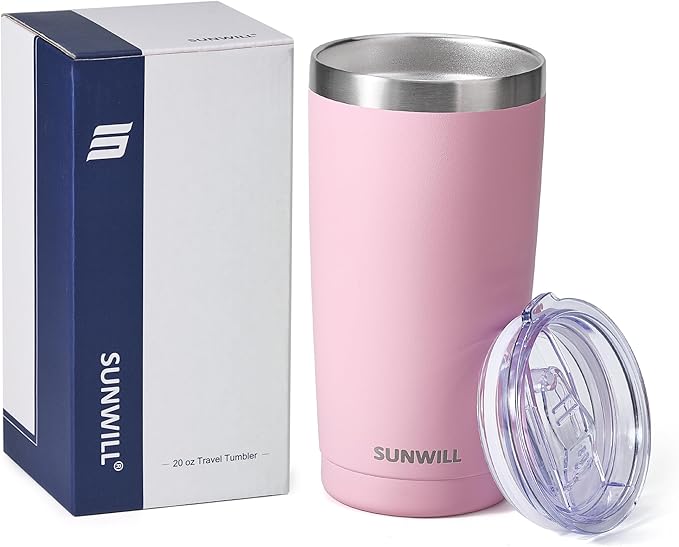 SUNWILL Travel Coffee Tumbler 20 oz, Insulated Mug - Image 4
