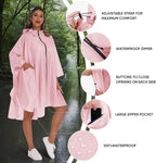 PTEROMY Hooded Rain Poncho for Adult - Image 6