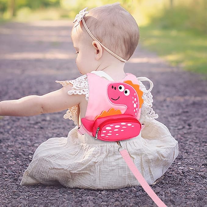 Toddler Leash Harness + Anti Lost Wrist Link, Accmor Cute Dinosaur Kids - Image 5