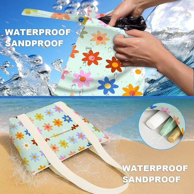 Beach Bags Wet Bag for Swimsuit Tote Bag for Friends Travel Gifts, Aloha Bags - Image 5
