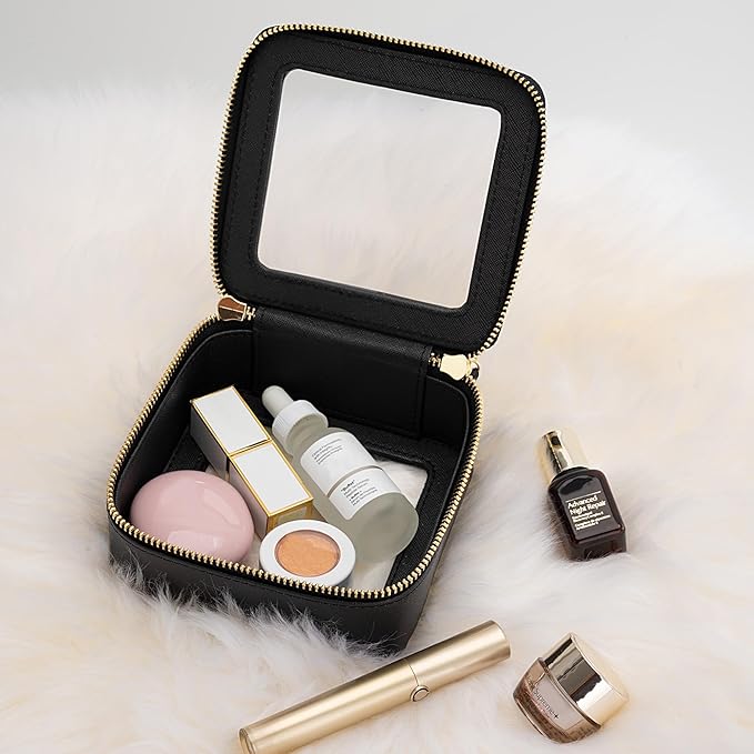 Aveniee Clear Makeup Bag Small, Mini Travel Toiletry Bag Cosmetic Bags TSA - Image 3