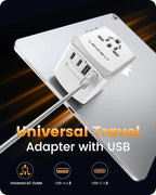 LENCENT Universal Travel Power Adapter, International AC Plug Adaptor - Image 4