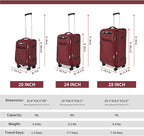3-Piece Softside Expandable Luggage Set - Image 2