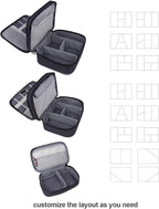 BUBM 3pcs Double Layer Electronic Organizer, Travel Gadgets Bag - Image 6