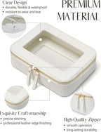 Popvibe Clear Makeup Bag Travel Cosmetic Case Transparent Toiletry Bag - Image 2