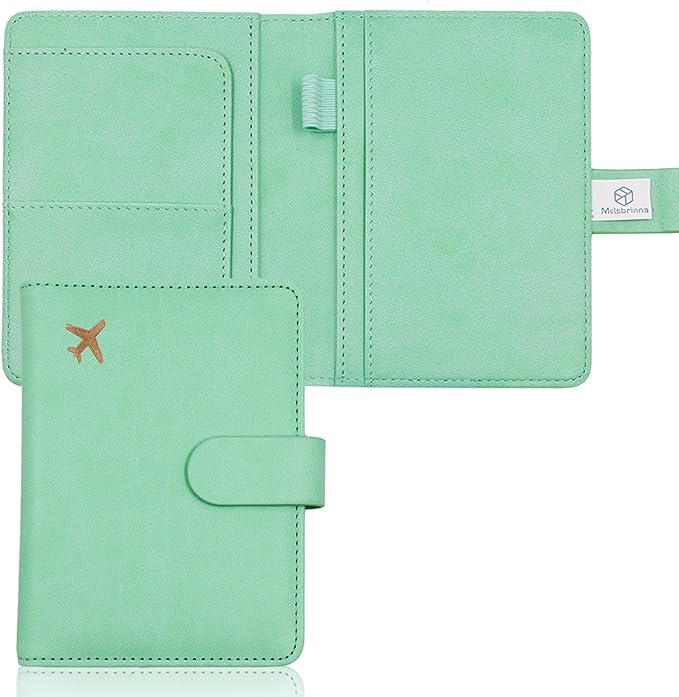 Melsbrinna Premium Leather Passport Holder Covers Case, Waterproof Rfid by Melsbrinna