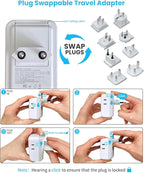 Universal Travel Adapter Kit, VINTAR PD 35W International Power Adapter - Image 3