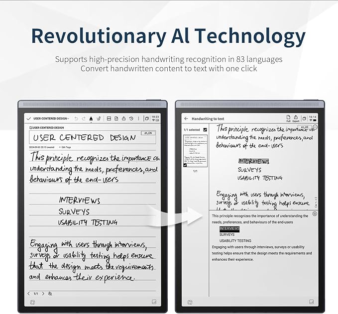 AINOTE Air 2, 8.2-inch AI Note-Taking Tablet E Ink Tablet - Image 3