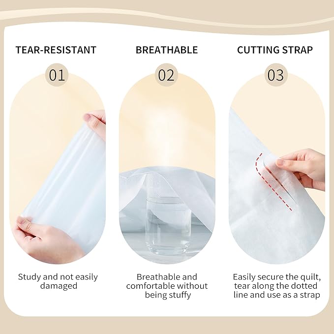 YOUNGTIME Disposable Bed Sheets Fitted Sheet, Disposable Portable Bedding Set - Image 4