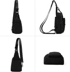 ODODOS Daily Sling Bag with Adjustable Straps Crossbody Chest Bag Lightweight - Image 5