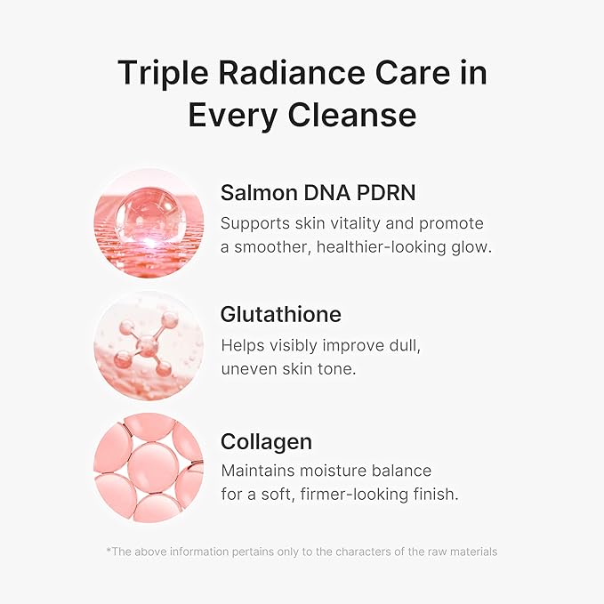 medicube Facial Cleanser PDRN Pink Glutathione Capsule Foam Cleanser | Daily Face Wash for Pore Care, Uneven Skin Tone, Texture | Hydrating & Nourishing Deep Cleansing | Korean Skincare, 4.23 oz