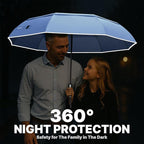 Royal Walk Windproof Folding Travel Umbrella Compact and Strong Luxurious Real - Image 5