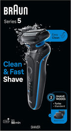 Braun Electric Shaver for Men, Series 5 5120s, Wet & Dry Shave, Turbo Shaving - Image 8