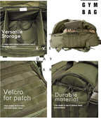 3 In 1 Military Backpack Travel Duffle Bag - Image 4