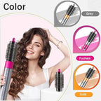 Round Volumizing Brush Attachment for Airwrap, Oval Shape, Hair Styling Tool,Gold