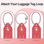 4 PCS Personalized Metal Luggage Tag – Personalized Engraved Suitcase Tag - Image 3