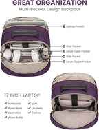 LOVEVOOK Laptop Backpack for Women, Travel Computer Work Bags - Image 3