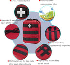 EMT Pouch MOLLE Ifak Pouch Tactical MOLLE Medical First Aid Kit Utility Pouch - Image 6
