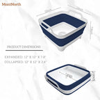 Collapsible Wash Basin 9L, Foldable Dish Tub - Image 2