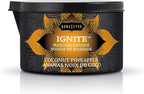 KAMA SUTRA Ignite Coconut Pineapple 6 oz Massage Candle - Coconut Oil and Soy Based, Melts into a Warm Oil, Couples, Pour Spout Candle