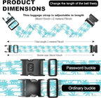 2 Pack Luggage Straps, Adjustable Cute Printing - Image 7