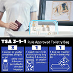 16 Pieces Clear Cosmetic Bags, PVC Clear Pouch - Image 3