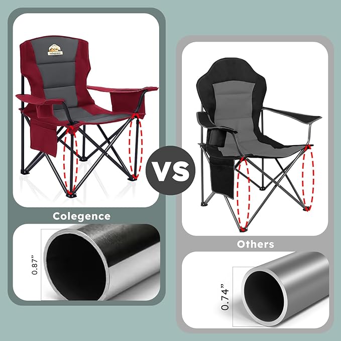 Oversized Folding Camping Chairs - Image 4