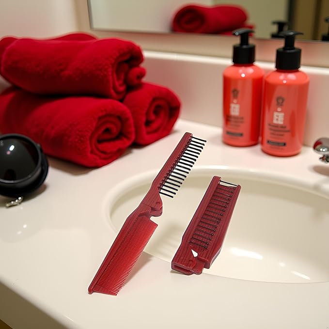 Portable Travel Comb Brush Combo Folding static Folding Comb For popular Styling Tools and Appliances