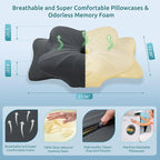 DONAMA Cervical Pillow for Neck and Shoulder, Contour Memory Foam Pillow - Image 4