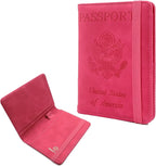 Melsbrinna Premium Leather Passport Holder Covers Case, Waterproof Rfid by Melsbrinna