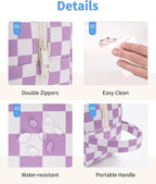 Narwey Clear Toiletry Bags for Traveling Women Men, Make Up Organizer, Skincare - Image 5