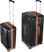 Carry-on 20 Inch and 28 Inch Square Thickened ABS+PC Hard Shell luggage by WireHot