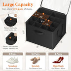 Lifewit Shoe Storage Organizer for Closet, Fits 12-16 Pairs, Large Shoe Box - Image 2
