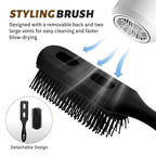 Balon Hair Brush for Women and Men, 4Pcs Paddle Brush Detangling Brush Hair Comb Set for Long Thick Thin Curly Hair, Hairbrush Great On Wet or Dry, No More Tangle