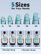 HEETA Waterproof Dry Bag with Front Zippered Pocket - Image 2