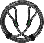 15 ft x 1/2" Heavy Duty Cut-Proof Security Cable | Flexible Vinyl-Coated by DAOSEC
