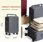 TUPLUS 20” Carry-On Hardside Luggage Lightweight ABS Travel Suitcase - Image 6