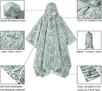 salamra Hooded Rain Poncho Waterproof Raincoat Jacket - Image 3