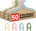 Foldable Travel Hangers, Closets | Lightweight Plastic Hanger Set by Unknown
